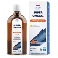 Zdjęcie produktu - OSAVI Marine Super Omega 2900mg Omega 3 cytrynowy, 250 ml