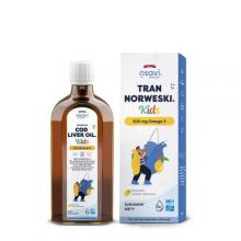 Zdjęcie produktu - Osavi Tran Norweski Kids 500 mg Omega 3 aromat cytrynowy, 500 ml