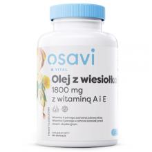 Zdjęcie produktu - OSAVI Vital Olej z wiesiołka 1800 mg z witaminą A i E, 180 kaps.