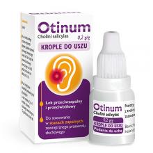 Zdjęcie produktu - Otinum krople do uszu 0,2 g/g - 10 g