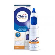 Zdjęcie produktu - Otrivin 0,5 mg/ml Aerozol do nosa dla dzieci, 10 ml