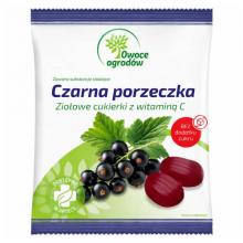 Zdjęcie produktu - Owoce Ogrod&oacute;w Czarna porzeczka Ziołowe cukierki z witaminą C, 60 g