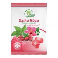 Zdjęcie produktu - Owoce Ogrod&oacute;w Ziołowe cukierki Dzika r&oacute;ża z witaminą C, 60 g