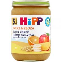 Zdjęcie produktu - HiPP Owoce z kleikiem z pełnego ziarna zb&oacute;ż BIO, 190 g 