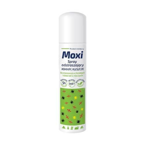 Miniaturka artykułu - Moxi Spray na komary, kleszcze, meszki, 90 ml USZKODZONY KOREK