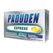 Zdjęcie produktu - Paduden Express 200mg, 20 kaps.