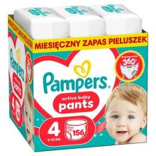 Zdjęcie produktu - Pampers Active Baby Pants 4 Pieluchomajtki dla dzieci, 156 szt. BRAK KARTONU ZBIORCZEGO