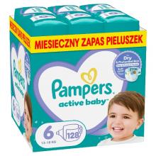 Zdjęcie produktu - Pampers Active Baby rozmiar 6, 128 pieluszek