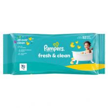 Zdjęcie produktu - Pampers Fresh Clean Chusteczki nawilżane, 52 szt.