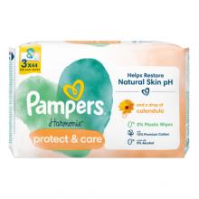 Pampers Harmonie Protect&Care Chusteczki nawilżane, 3x44szt.