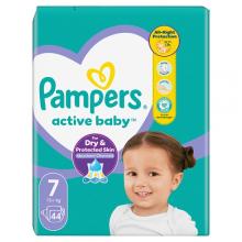 Zdjęcie produktu - Pampers Active Baby 7 Pieluszki 15 kg+, 44 szt.