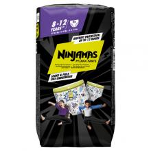 Zdjęcie produktu - PAMPERS NINJAMAS Pieluchomajtki na noc dla chłopc&oacute;w 8-12 lat (27-43 kg), 9 szt.
