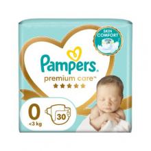 Zdjęcie produktu - Pampers Premium Care Pieluszki rozmiar 0, 30 sztuk