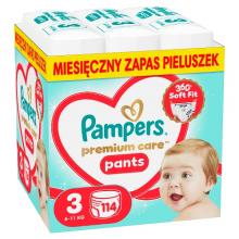 Zdjęcie produktu - Pampers Premium Care Pants 3 Pieluchomajtki dla dzieci, 114 szt.