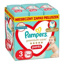 Zdjęcie produktu - PAMPERS Premium Care Pieluchomajtki rozmiar 3, 144 sztuk