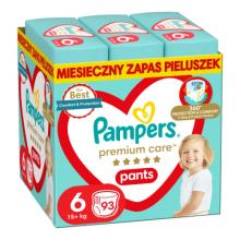 Zdjęcie produktu - PAMPERS Premium Care Pieluchomajtki rozmiar 6, 93 sztuki