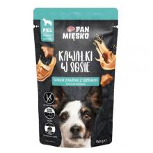 Zdjęcie produktu - Pan Mięsko Karma mokra dla psa Kawałki w sosie Wieprzowina z dzikiem (dorosły), 150 g