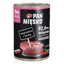 Zdjęcie produktu - Pan Mięsko Karma mokra dla psa Wieprzowina z kaczką (szczeniak), 400 g