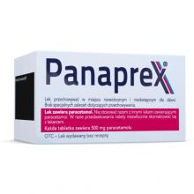 Zdjęcie produktu - PANAPREX paracetamol 500mg -50tabl. Lek o działaniu przeciwb&oacute;lowym 