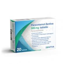 Zdjęcie produktu - Paracetamol 500mg, 20 tabl. Zentiva