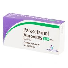 PARACETAMOL Aurovitas 500mg, 10 tabletek