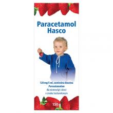 Zdjęcie produktu - Paracetamol Hasco Zawiesina doustna truskawka 120 mg / 5 ml - 150 g
