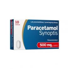 Zdjęcie produktu - Paracetamol Synoptis 500 mg, 10 tabletek
