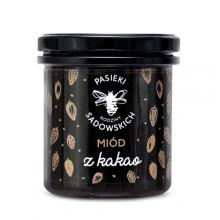 Zdjęcie produktu - PASIEKI RODZINY SADOWSKICH Mi&oacute;d z kakao, 430g	