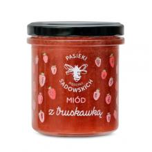 PASIEKI RODZINY SADOWSKICH Mi&oacute;d z truskawką, 430g