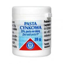 Zdjęcie produktu - PASTA CYNKOWA Trądzik - 20 g KR&Oacute;TKA DATA 02.09.2026