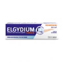 Zdjęcie produktu - Elgydium Timer Edukacyjna pasta do zęb&oacute;w dla dzieci przeciwpr&oacute;chnicowa smak owoce leśne, 50 ml