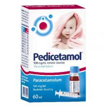 Zdjęcie produktu - PEDICETAMOL  Lek o działaniu przeciwgorączkowym i przeciwbólowym -  60 ml