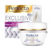 Zdjęcie produktu - PERFECTA Exclusive Diamentowa Odbudowa Regenerujący krem przeciwzmarszczkowy 80+, 50ml