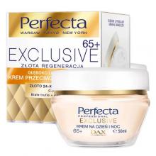 Zdjęcie produktu - PERFECTA Exclusive Złota Regeneracja Krem przeciwzmarszczkowy 65+, 50ml