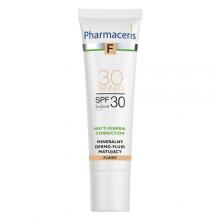 Zdjęcie produktu - PHARMACERIS F Mineralny dermo-fluid matujący SPF30 - 30 Tanned, 30ml KR&Oacute;TKA DATA 31.08.2026