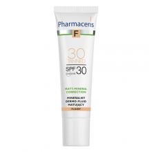 Zdjęcie produktu - PHARMACERIS F Mineralny dermo-fluid matujący SPF30 - 30 Tanned, 30ml 