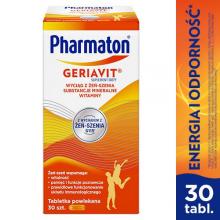 Zdjęcie produktu - Pharmaton Geriavit, 30 tabl. KR&Oacute;TKA DATA 30.09.2026