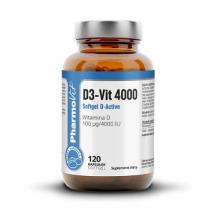 Zdjęcie produktu - PHARMOVIT D3-Vit 4000 Softgel D-Active, 120 kapsułek