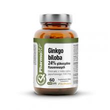 Zdjęcie produktu - PHARMOVIT Ginkgo biloba 24% glikozyd&oacute;w flawonowych, 60 kaps.