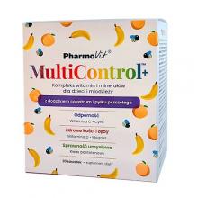 Zdjęcie produktu - PharmoVit MultiControl+ o smaku bananowo-brzoskwiniowym, 30 sasz.