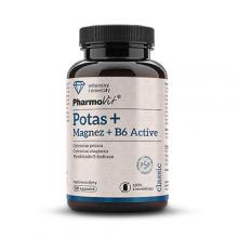 Zdjęcie produktu - PHARMOVIT Potas + Magnez + B6 Active, 120 kaps.