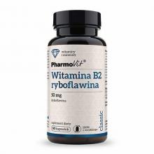 Zdjęcie produktu - PHARMOVIT Witamina B2 ryboflawina 50mg, 60kaps.
