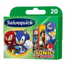Zdjęcie produktu - SALVEQUICK Plastry opatrunkowe dla dzieci Sonic, 20 szt.