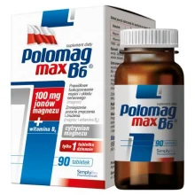 Zdjęcie produktu - Polomag B6 Max, 90 tabl. - suplement diety z magnezem i witaminą B6