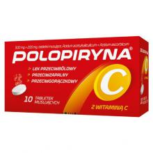 Zdjęcie produktu - Polopiryna C 500 mg - 10 tabletek musujących
