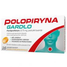 Zdjęcie produktu - Polopiryna Gardło o smaku pomarańczowym 8,75 mg, 16 pastylek twardych
