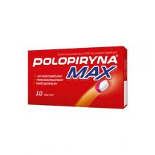 Zdjęcie produktu - Polopiryna Max 500mg, 10 tabletek dojelitowych