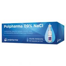 Zdjęcie produktu - Polpharma 0,9% Nacl Izotoniczny, sterylny roztw&oacute;r chlorku sodu, 5mlx120poj.