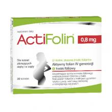 Zdjęcie produktu - POLSKI LEK ActiFolin 0,8 mg - 30 tabletek