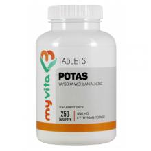 Zdjęcie produktu - MyVita Potas 450 mg, 250 tabl.